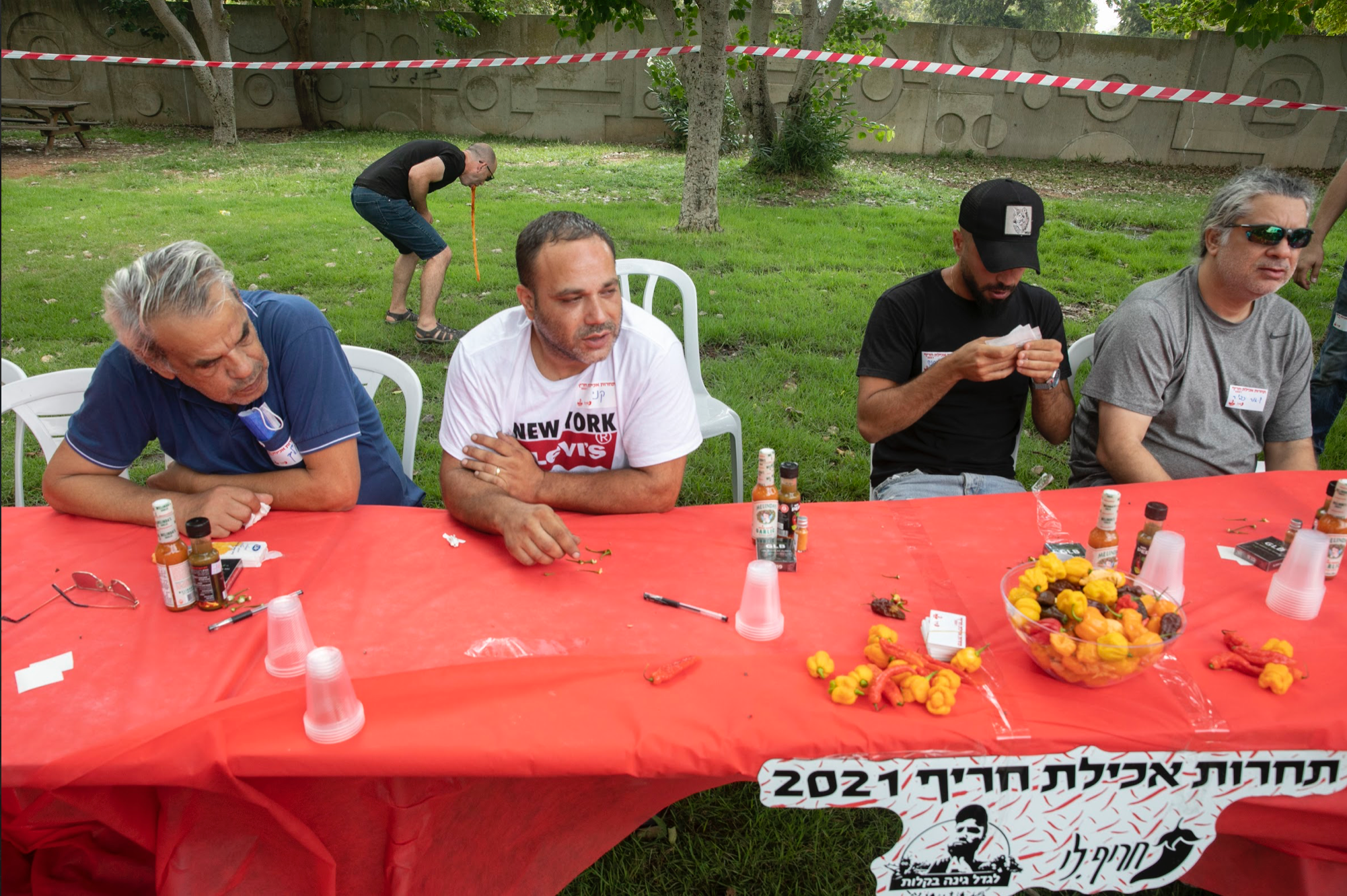 Fire chili eating contest